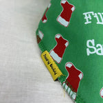 Fill 'Er Up Santa Organic Cotton Bandana Bib