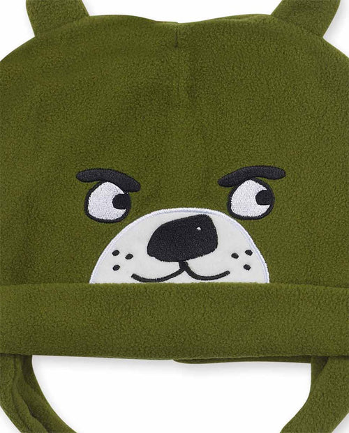 Fleece Hat & Scarf Boy Khaki Green (Tuc Tuc)