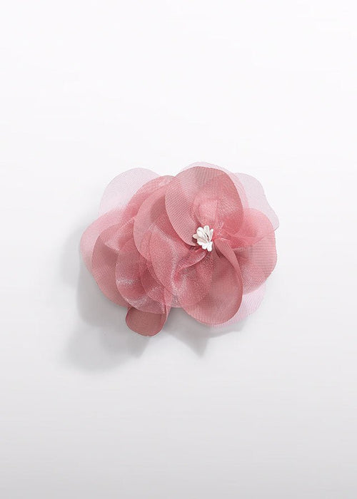 Flower Hair Clip in Grapefruit