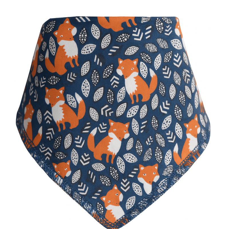 Foxes Foxes Everywhere Organic Cotton DribbleBoo Bandana Bib