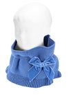 FRENCH BLUE Girls Scarf with Velvet Bow