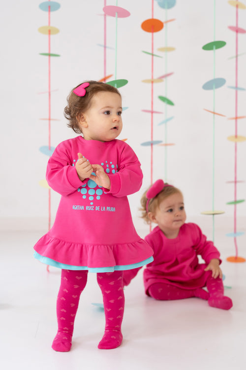 Fuchsia Heart & Ruffles Dress Set (Agatha Ruiz de la Prada)