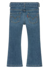 Girl Blue Flared Denim Jeans with Belt