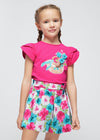 Girl Floral Satin Skort (mayoral) - CottonKids.ie - Shorts - 2 year - 3 year - 4 year