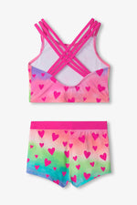 Girl Kaleidoscope Hearts Two - Piece Short Swimsuit