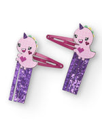 Girls' 2 - Pack Glitter Dino Hair Pin Set (Tuc Tuc)