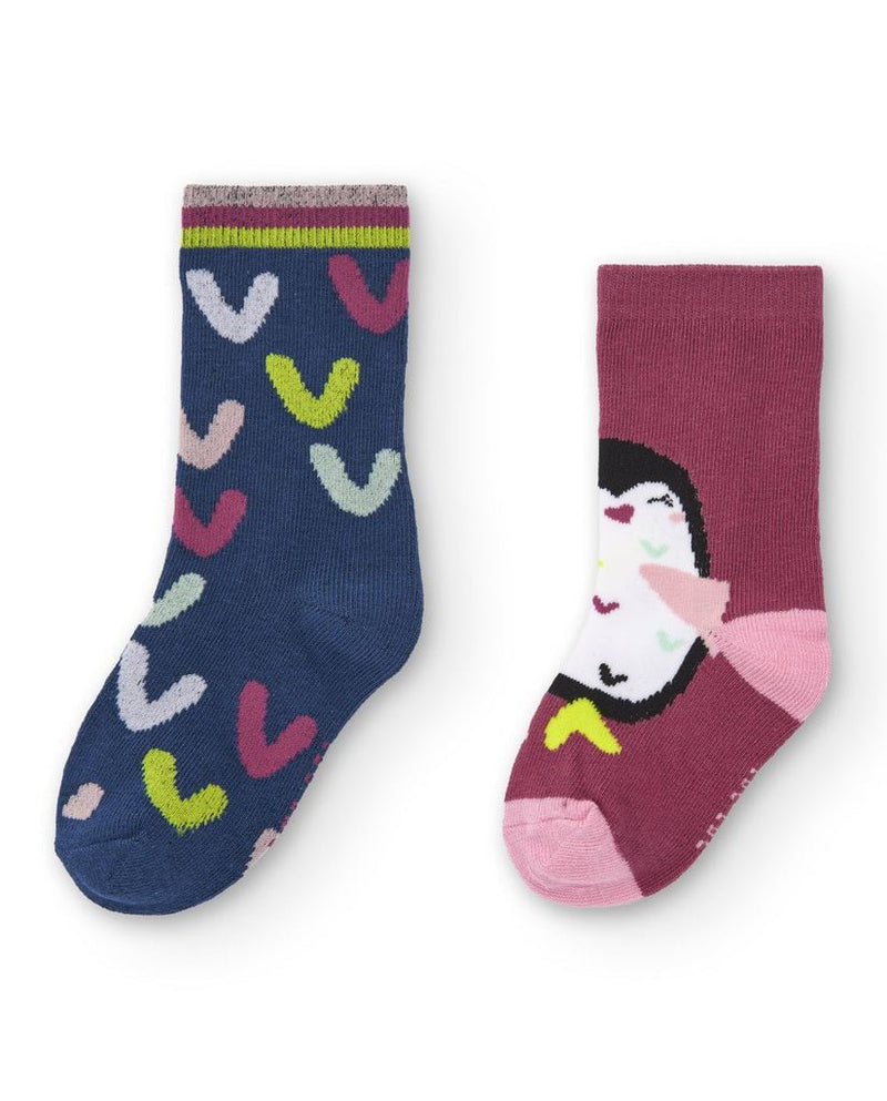 Girls' 2 - Pack Patterned Socks Set (Tuc Tuc)