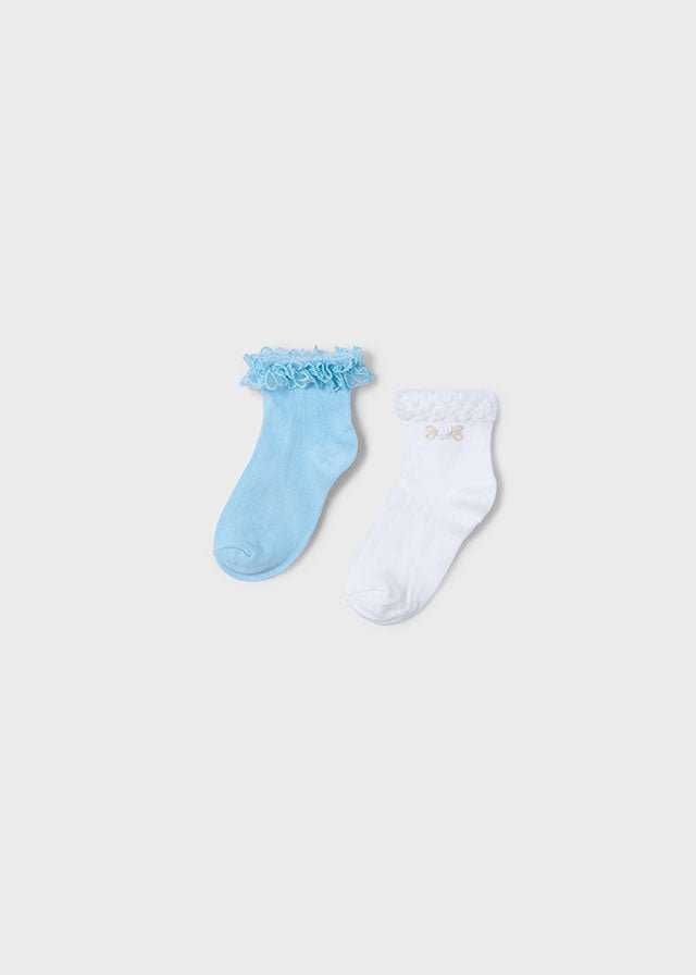 Girls 2 - Pack Ruffled Socks Set