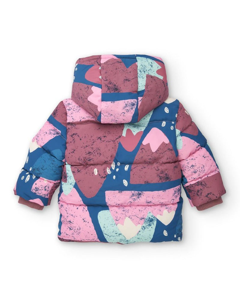 Girls' Abstract Print Puffer Jacket (Tuc Tuc)