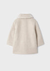 Girls Beige Bouclé Coat (mayoral)