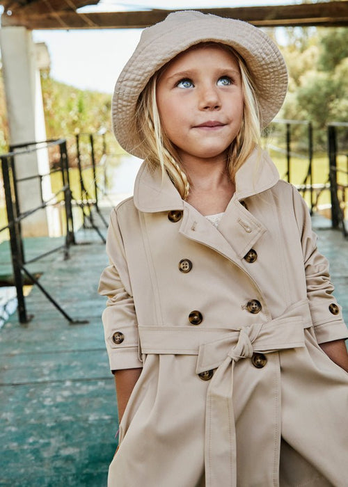 Girls Beige Trench Coat