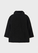 Girls Black Bouclé Coat (Mayoral)