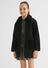 Girls Black Bouclé Coat (Mayoral)