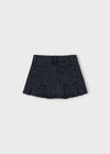 Girls Black Denim Skirt