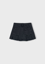 Girls Black Denim Skirt
