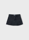Girls Black Denim Skirt