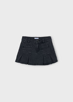 Girls Black Denim Skirt