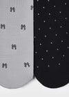 Girls Black & Grey Tights (2 Pack) (Mayoral) (A/W)