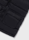 Girls Black Hooded Gilet Jacket (Mayoral)