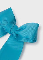 Girls Blue Bow Hair Clip (12cm) (Abel & Lula)