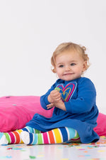 Girls Blue Cotton Dress Set (Agatha Ruiz de la Prada)