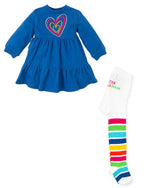 Girls Blue Cotton Dress Set (Agatha Ruiz de la Prada)