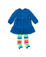 Girls Blue Cotton Dress Set (Agatha Ruiz de la Prada)