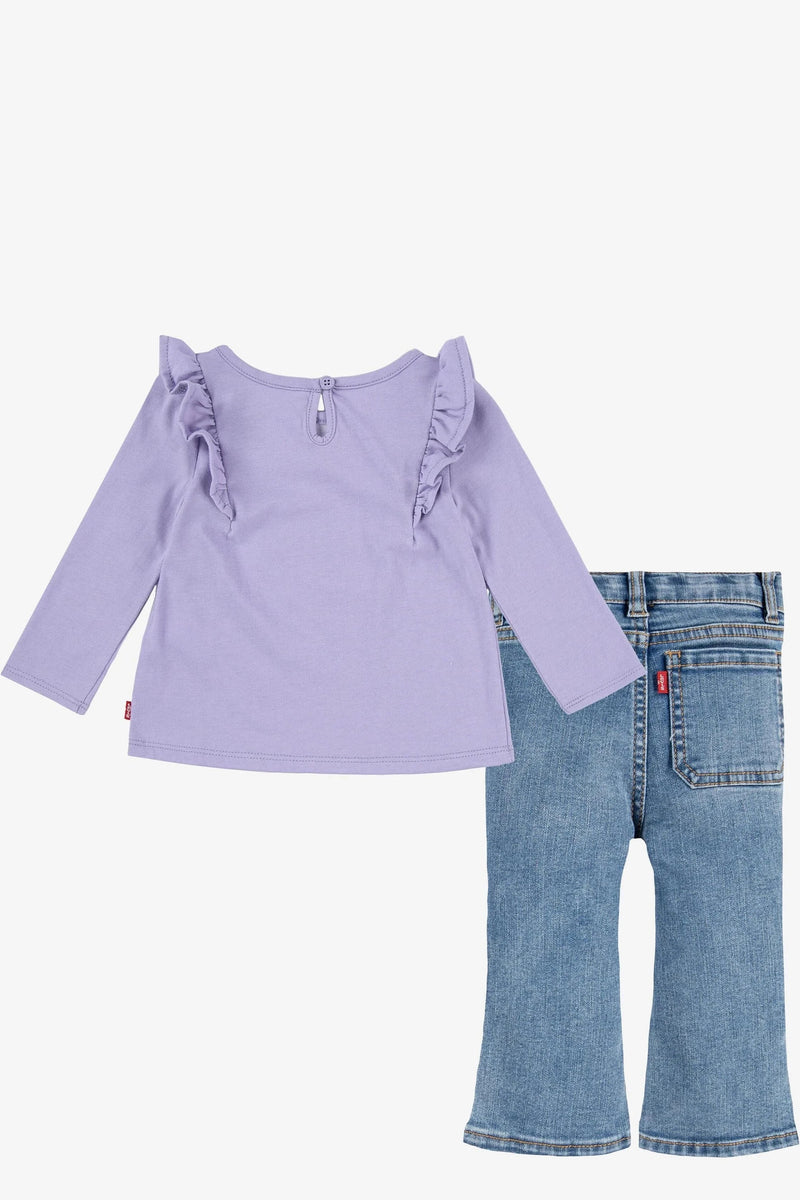 Girls' Blue Denim Jeans Set (Levis)