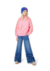 Girls Blue Faux Fur Knit Hat