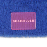 Girls Blue Faux Fur Knit Hat