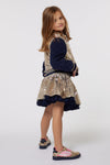 Girls Blue & Gold Reversible Sequin Jacket (Billieblush)