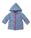 Girls Blue Heart Print Puffer Coat (Agatha Ruiz de la Prada)