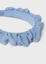 Girls Blue Ruffle Hairband (Abel & Lula)