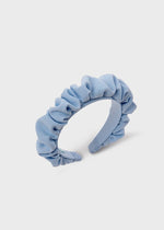 Girls Blue Ruffle Hairband (Abel & Lula)