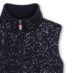 Girls Blue Sequin Gilet (Billieblush)