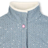 Girls Blue Sequin Puffer Gilet