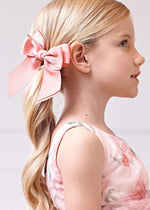 Girls Blush Pink Bow Hair Clip (12cm) (Abel & Lula)