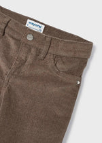 Girls Brown Glitter Corduroy Trousers (Mayoral)