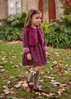 Girls Burgundy Faux Fur Vest