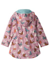Girls Butterfly Print Waterproof Field Jacket