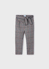 Girls' Check Trousers with Bow (Mayoral)