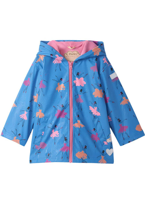 Girls Colour Changing Ballerina Rain Jacket