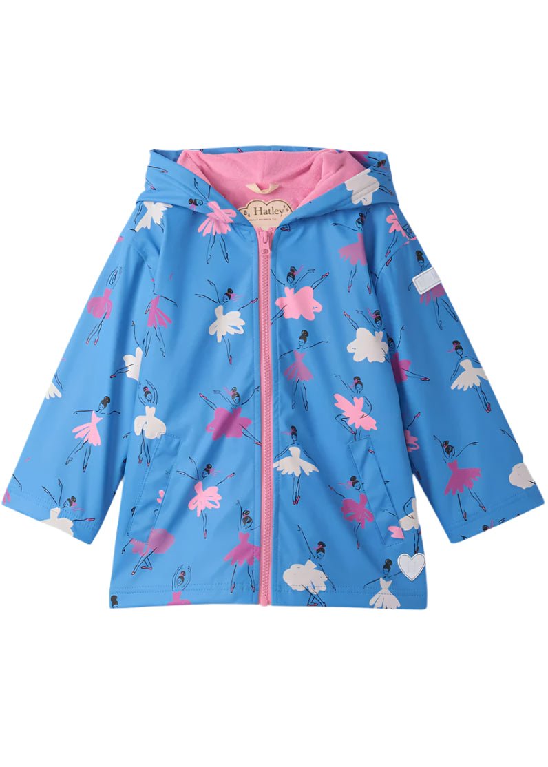 Girls Colour Changing Ballerina Rain Jacket