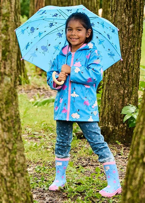 Girls Colour Changing Ballerina Rain Jacket