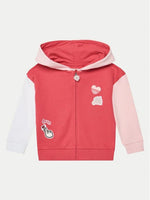 Girls Coral Pink Hooded Set