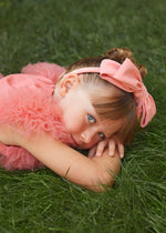 Girls' Coral Tulle Dress (Abel & Lula)