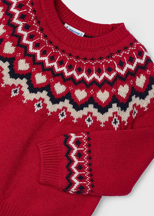 Girls' Cozy Fair Isle Knit Sweater (Mayoral)