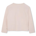 Girls Cream Long Sleeve Giraffe Print Top
