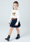 Girls' Denim Skirt with Belt (Mayoral)