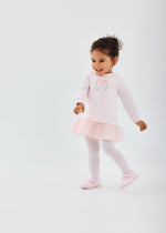 Girls Dress & Tights Set Pink